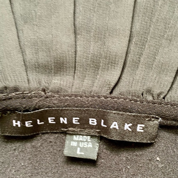 90’Ladies Black Ruffle front jacket L - Picture 9 of 9